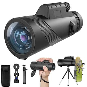 Monocular EOQIFJM 10x42 de alta potência para adultos com tripé