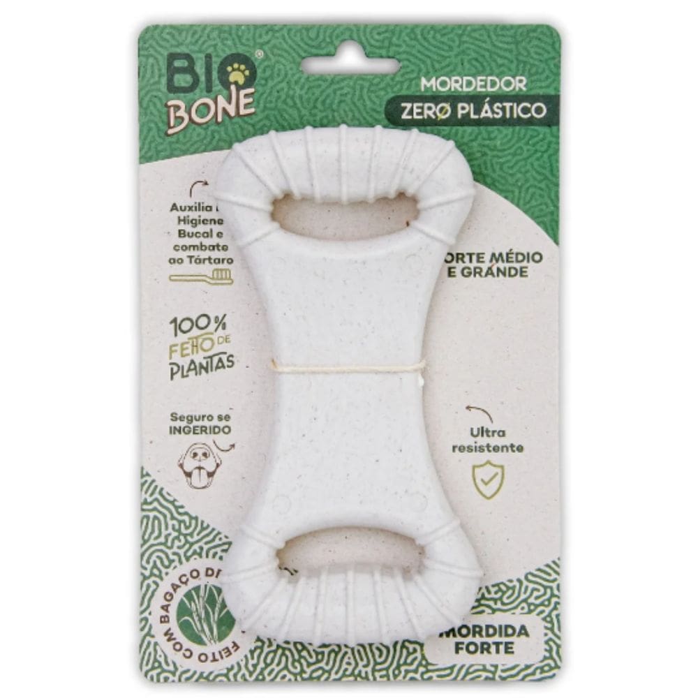 Mordedor Natural Biobone Ossão Grande Para Cães - Cana de Açúcar