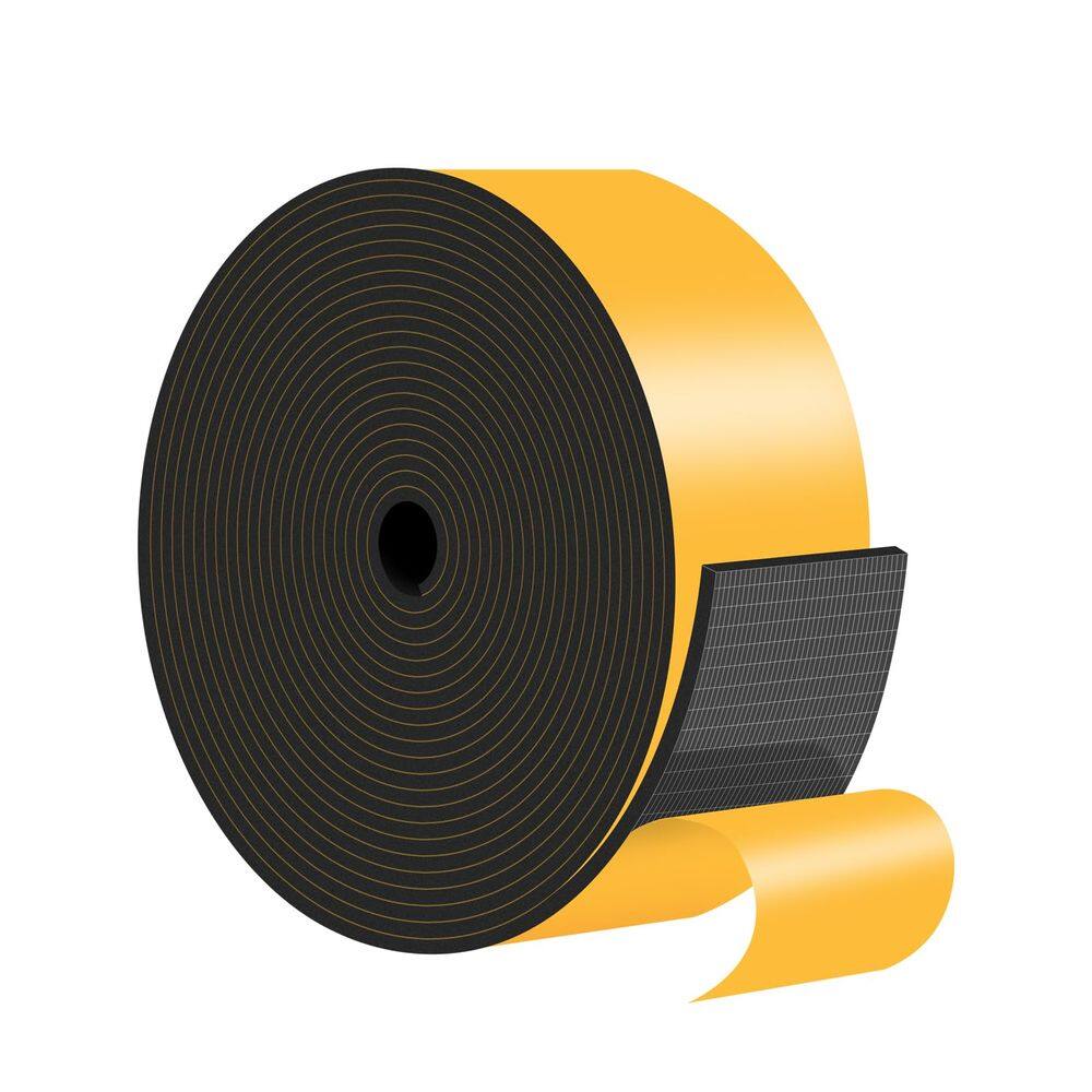 Vedação de porta Weather Stripping MIKONIYA Black 5 cm x 0,3 cm x 4,6 m