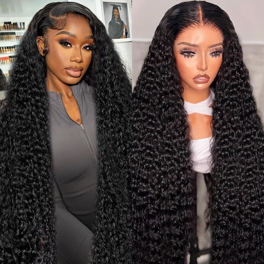 Perucas frontais de renda Cupden 13x6 HD Deep Wave Human Hair 200% de densidade