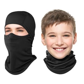 Máscara facial Balaclava Ameceres Full Coverage UV50+ Kids Black