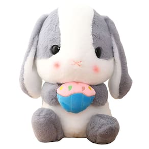 Coelhinho de pelúcia HOUPU Soft Toy Sitting Lop Eared Rabbit 32 cm