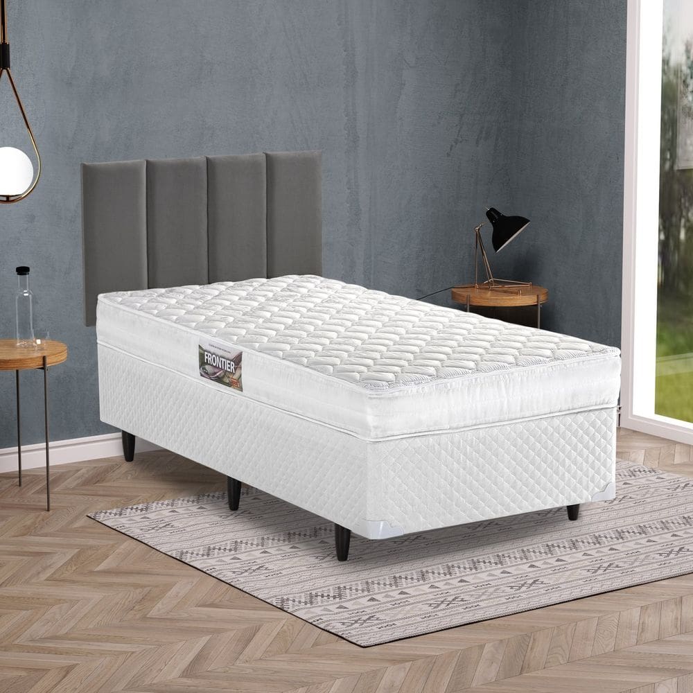 Base Box Solteiro 96x203x28cm Idea Bege Herval Bege