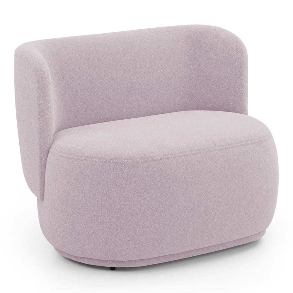 Namoradeira Decorativa Orgânica Molly 02 Lugares Bouclê Rosé - Desk Design