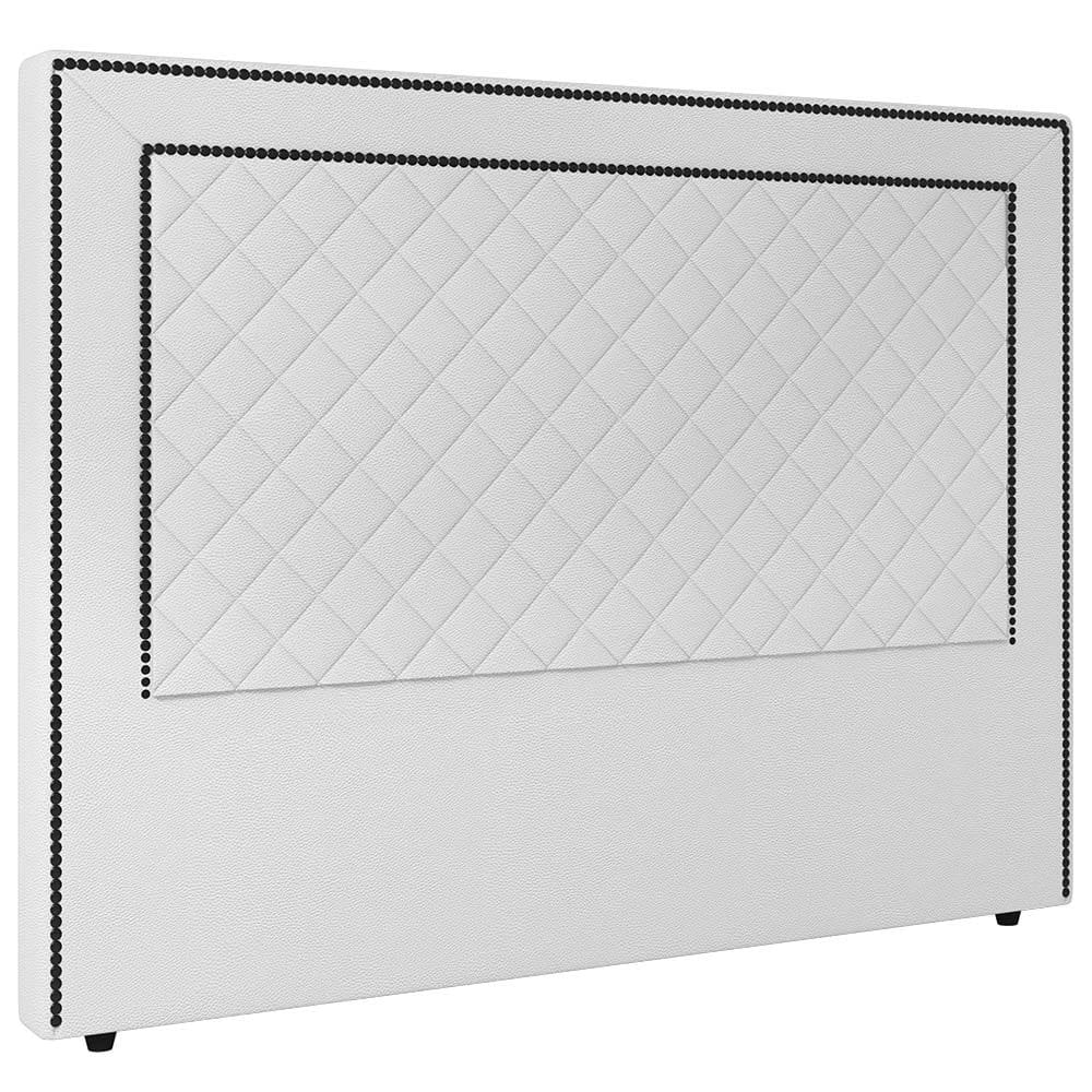 Cabeceira Cama Box Casal King Size Ariza 193cm Sintético Branco - Desk Design