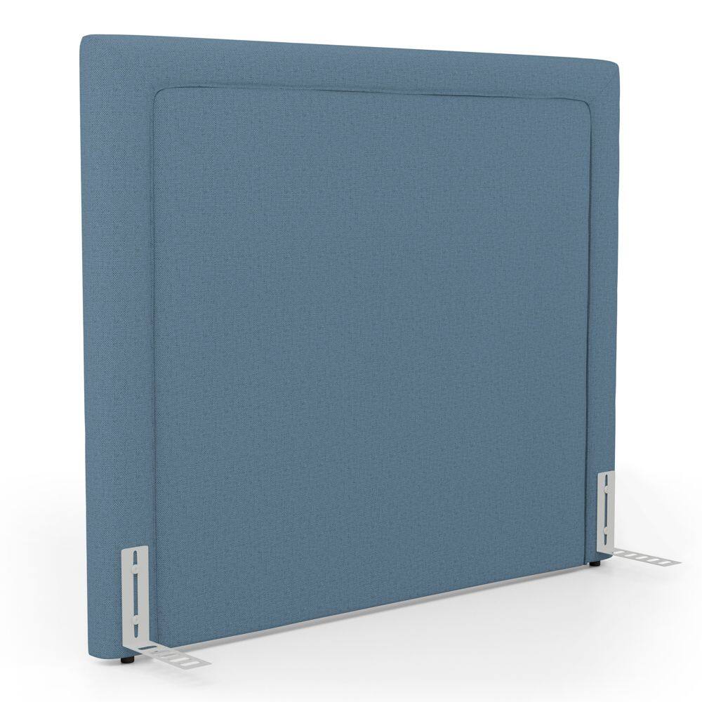 Cabeceira Cama Box King Size Alba 195cm com Frame Linho Azul - Desk Design