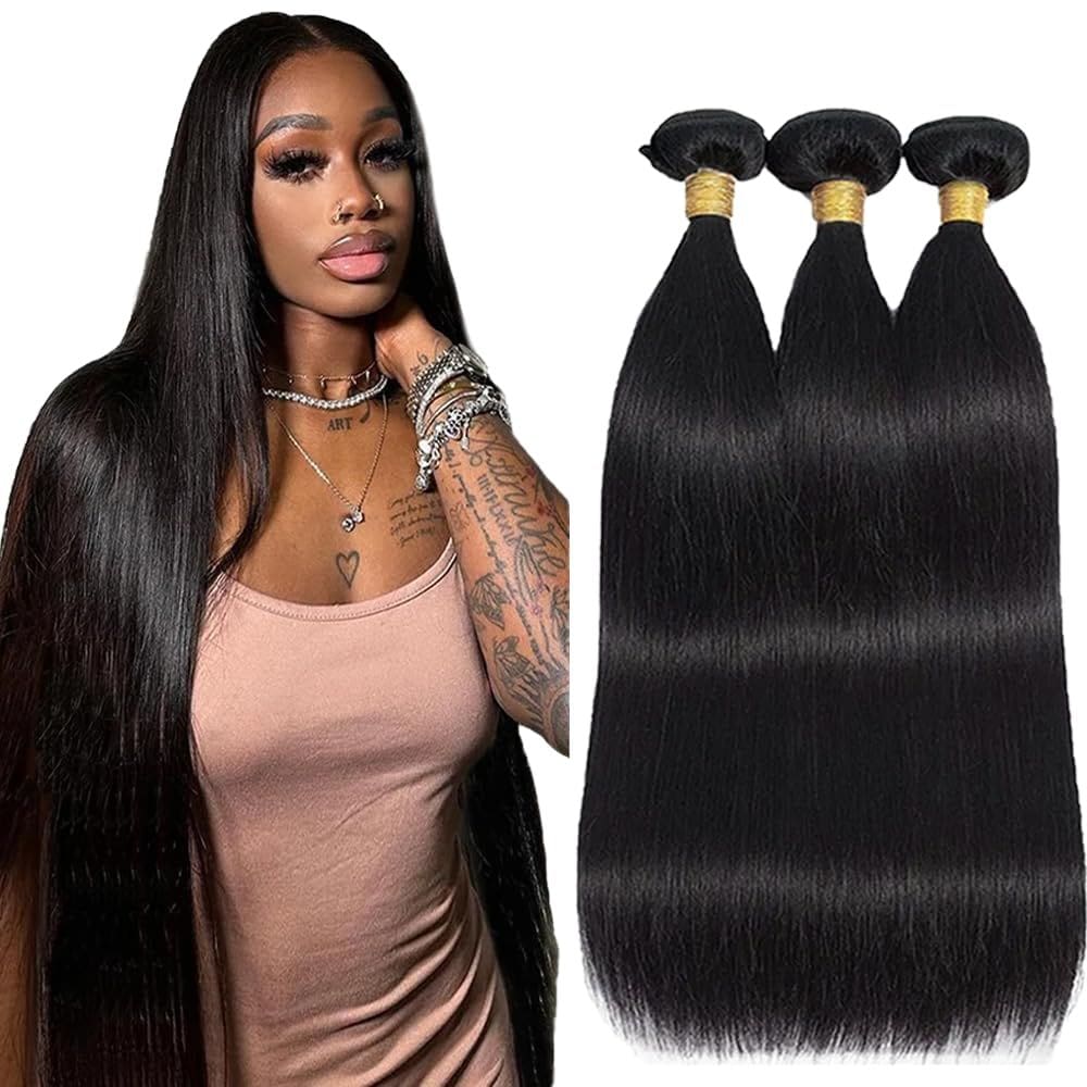 Pacotes de cabelo YOUNGHANN Unprocessed Brazilian Straight 8A 22-26 polegadas