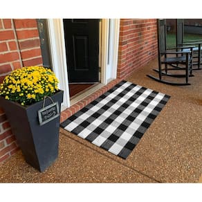 Tapete LEVINIS Buffalo Check Retro Farmhouse 110x150cm preto