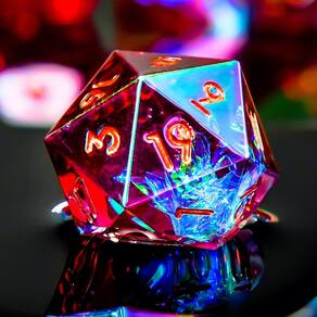 Conjunto de dados YEMEKO Laser DND Rainbow Dungeons Dragons com revestimento