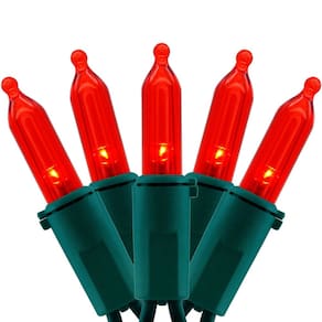 Luzes de Natal YULETIME 200 Red LED 20m Green Wire
