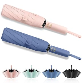 Guarda-chuva de viagem Fogkey Windproof à prova de vento com bloqueio UV