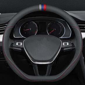 Capa de volante Carodi Latest Nappa Leather em forma de D