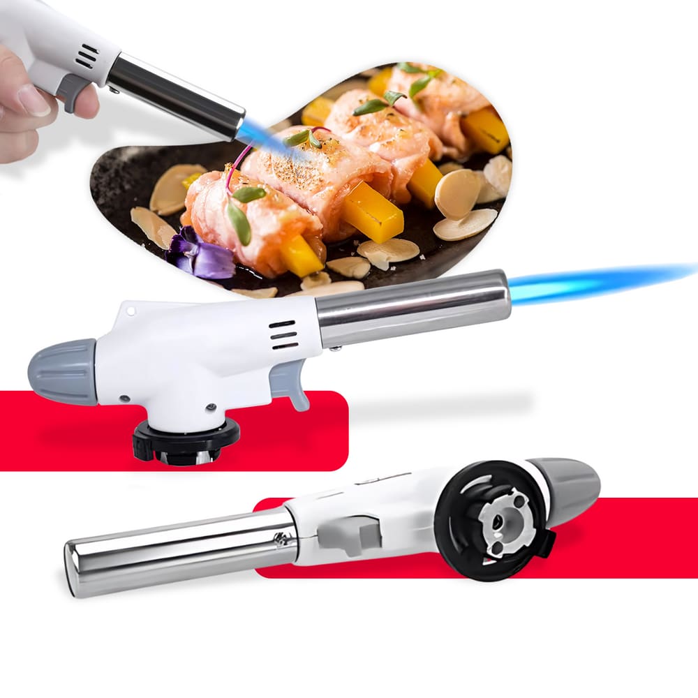 Maçarico Culinário Gourmet Cozinha Profissional Portátil com Regulagem de Chama