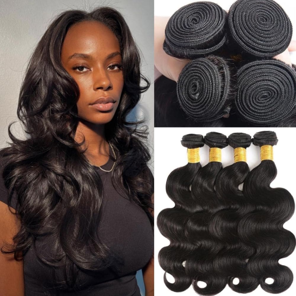 Pacotes de cabelo RLNNRS Body Wave 100% cabelo virgem brasileiro