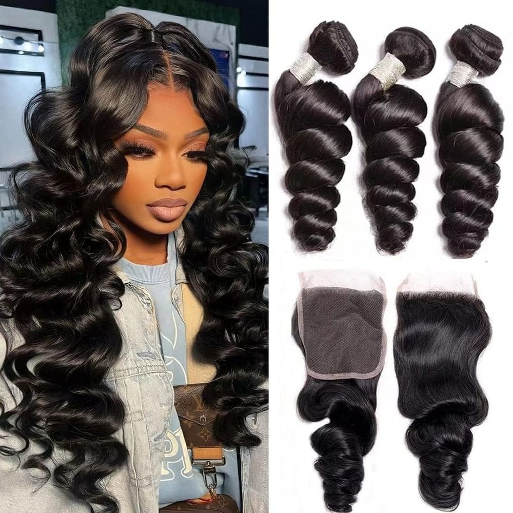 Pacotes de cabelo Loose Wave Ralisa 12A Grade 100% Virgin Hair