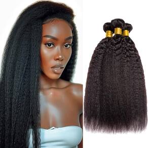 Extensões de cabelo Biottihair Yaki Straight Brazilian 30-40cm