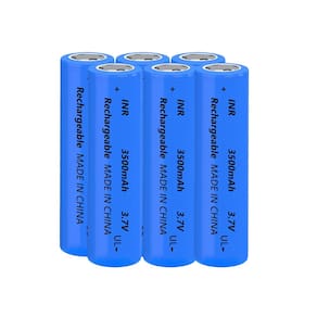 Bateria recarregável Yuntunele 18650 3.7V 3500mAh 6 pacotes