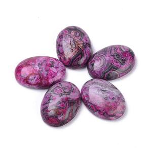 Cabochons de pedras preciosas FASHEWELRY, jaspe natural, 25 x 18 mm, 20 unidades