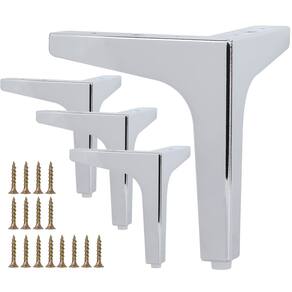 Pernas de móveis La Vane Metal 10 cm, ferro e diamante, triângulo x4