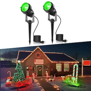 Spot Lights LOHAS Landscape Green Christmas 10 W 600 lm, pacote com 2