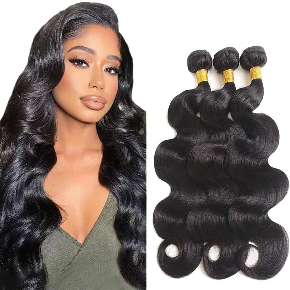Pacotes de cabelo YOUNGHANN Color #1B Body Wave 24 polegadas 300g