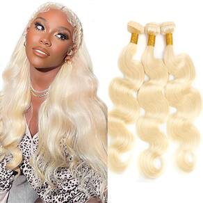 Pacotes de cabelo Biottihair Blonde Body Wave 613 50-55cm 3x100g