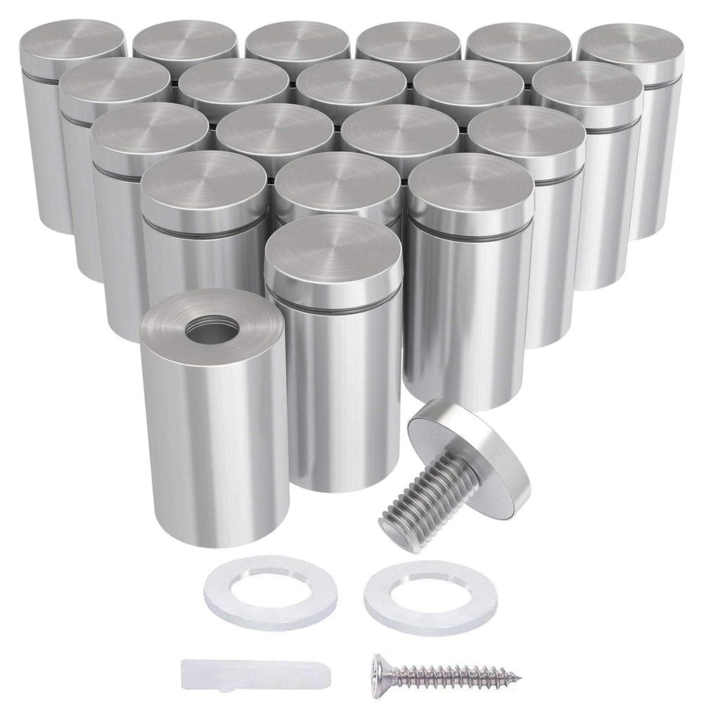 Parafusos de apoio LuckIn, pacote com 20 unidades, aço inoxidável de 12 x 25 mm