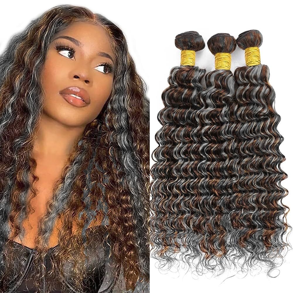 Pacotes de cabelo Biottihair Deep Wave Brazilian Virgin Remy