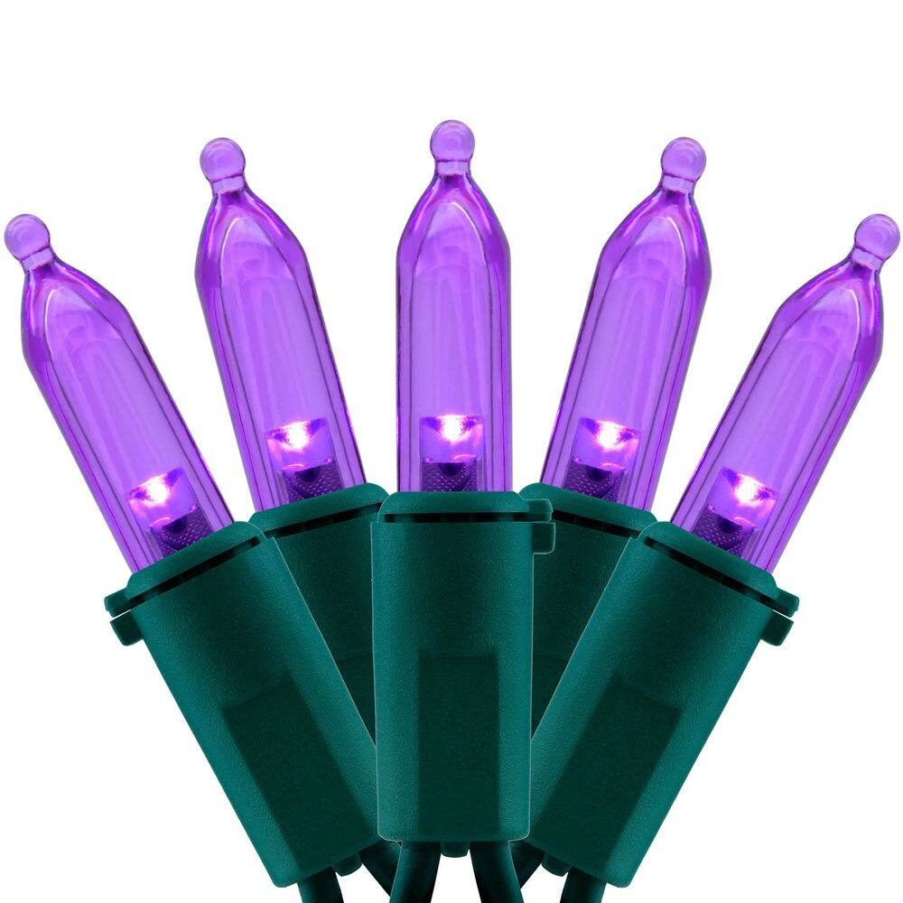 Luzes de Natal YULETIME 200 Purple LED 20m Green Wire