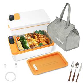 Lancheira elétrica sem fio SL Nevnmoe 1L com talheres e bolsa