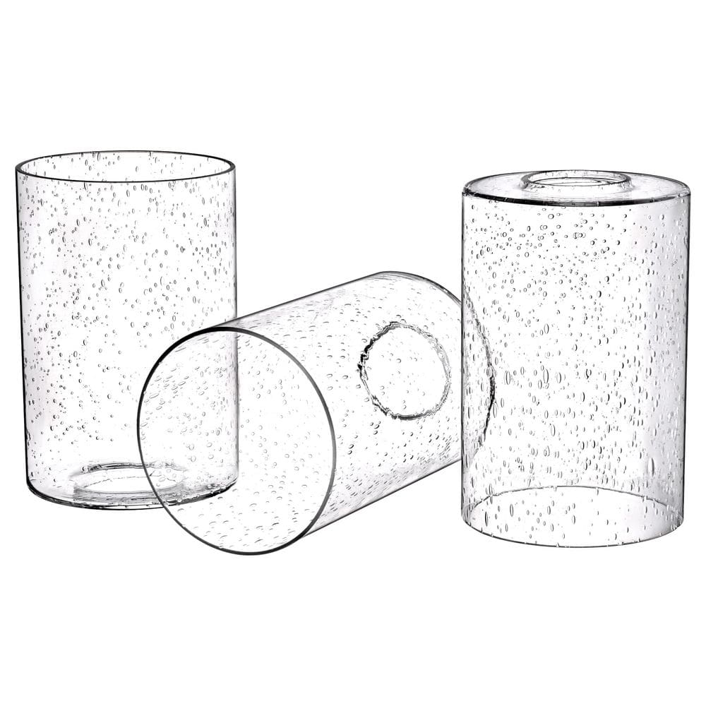Abajur Canomo Bubble Seed Glass de 15 cm x 10 cm, pacote com 3