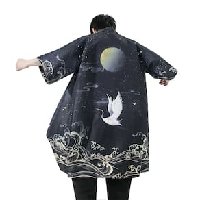 Casaco de lã quimono Seidarise Demon Slayer Haori para homem