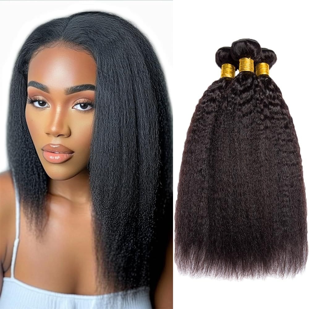 Pacotes de cabelo Biottihair Kinky Straight Yaki 50 55 60cm Remy