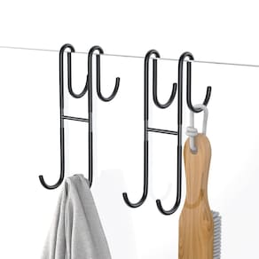 Gancho de porta de vidro para chuveiro SSTOOHL Extended 18cm em aço inoxidável