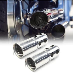 Silenciador de defletor de escape, silenciador, 2 peças para tubo de motocicleta de 5 cm