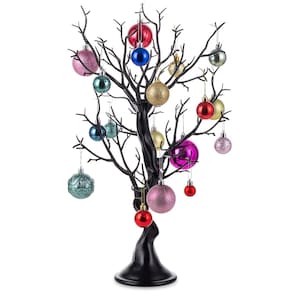 Árvore de Páscoa artificial Nuptio Black, decoração de Natal de 58 cm