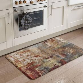 Tapete de cozinha antifadiga LEEVAN Multi Red 50x80cm PVC