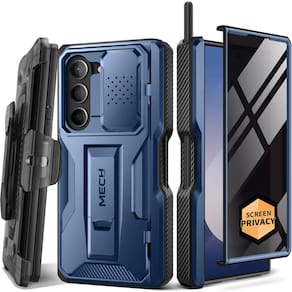 Capa de telefone TONGATE para Samsung Galaxy Z Fold 6 azul com caneta S