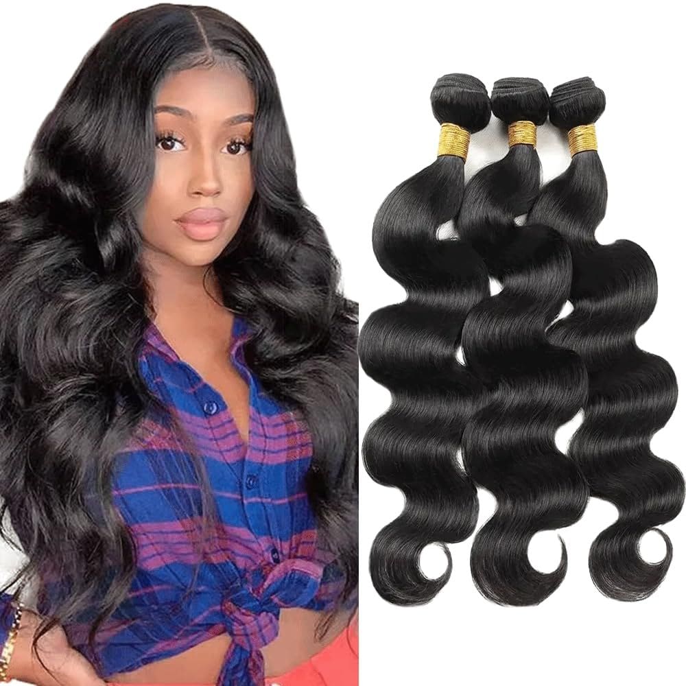 Pacotes de cabelo Fridnae Body Wave Human Hair Color 1B 35-45cm