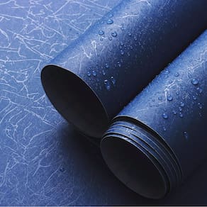 Papel de parede Safiyya Blue Silk texturizado 44cm x 1500cm Peel & Stick