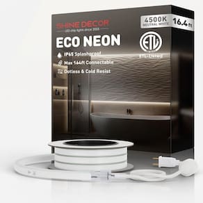 Luzes LED de néon Rope Shine Decor Connectable 4500K 5m