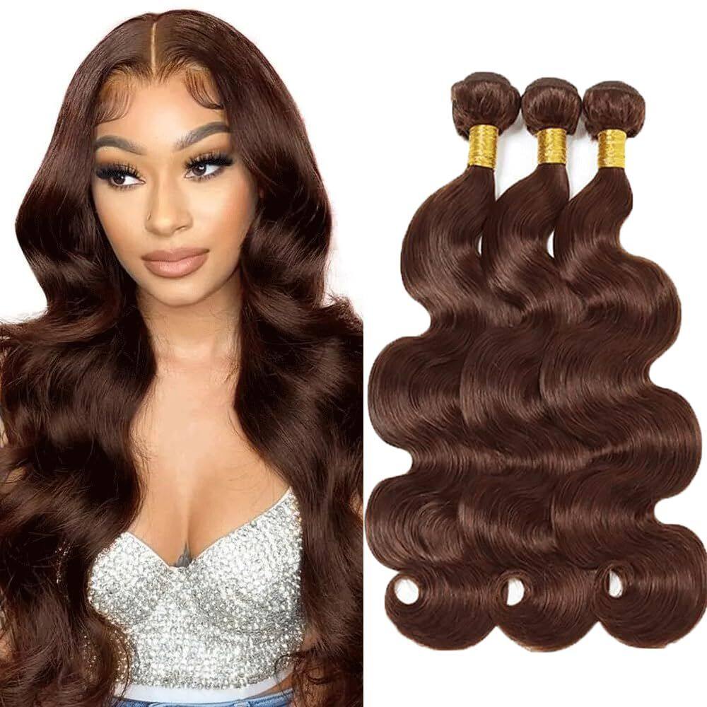 Pacotes de cabelo Raivide Dark Brown Body Wave 30 35 40cm 300g