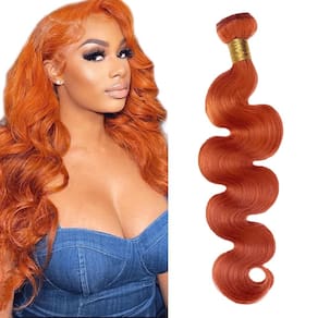 Pacotes de cabelo Fridnae Ginger Body Wave 350 Color 34 polegadas