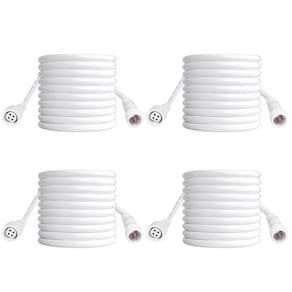 Cabo de extensão Amico 4FT, pacote com 4 pés para luz embutida com luz noturna