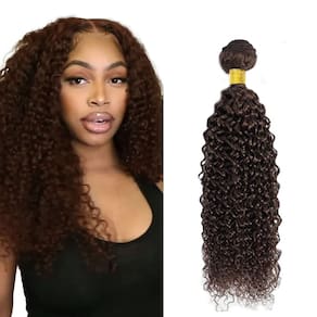Pacotes de cabelo Raivide Kinky Curly Dark Brown Brazilian 100g