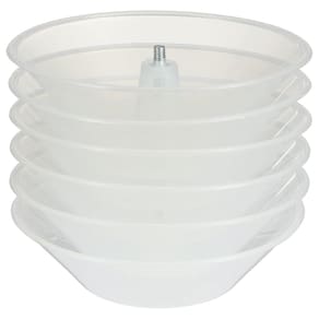 Exaustores de reposição de fogão, coletor de graxa transparente, 6 unidades Luxshiny