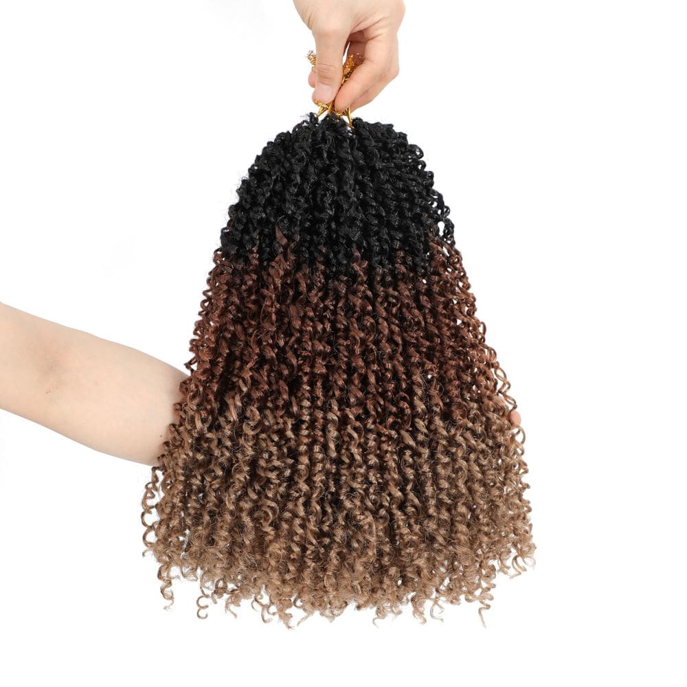 Cabelo de crochê TIHQIEX Yanky Twist 14 polegadas, 10 pacotes Passion