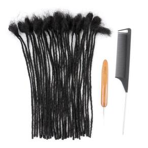Dreadlock Extensions Cypsin 12 polegadas e 60 fios de cabelo humano de 0,2 cm
