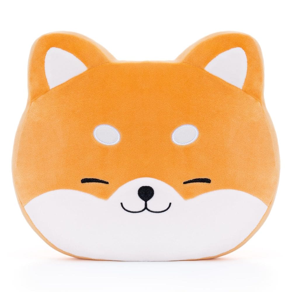 Brinquedo de pelúcia Almofada Lazada Corgi para crianças cinza 38 cm