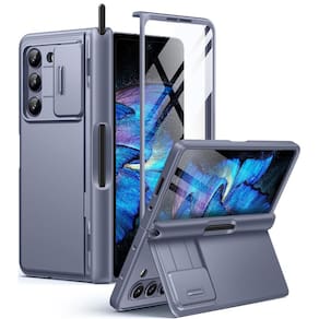 Capa de telefone BERFY para Samsung Galaxy Z Fold 5 com suporte para caneta S